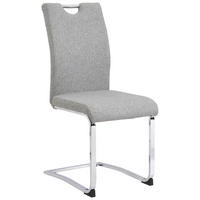 STOLICA NA SANKAMA  siva       - boja hroma/siva, Dizajnerski, metal/tekstil (44/98/58cm) - Carryhome