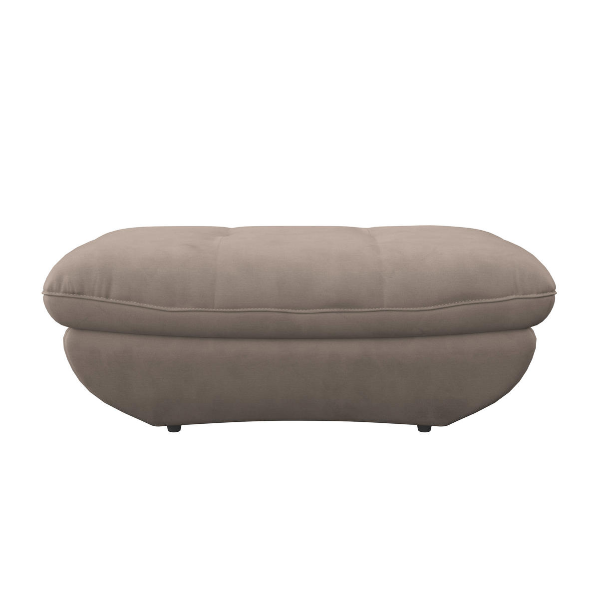 HOCKER in Textil Beige  - Beige/Schwarz, Modern, Kunststoff/Textil (107/75cm) - MID.YOU