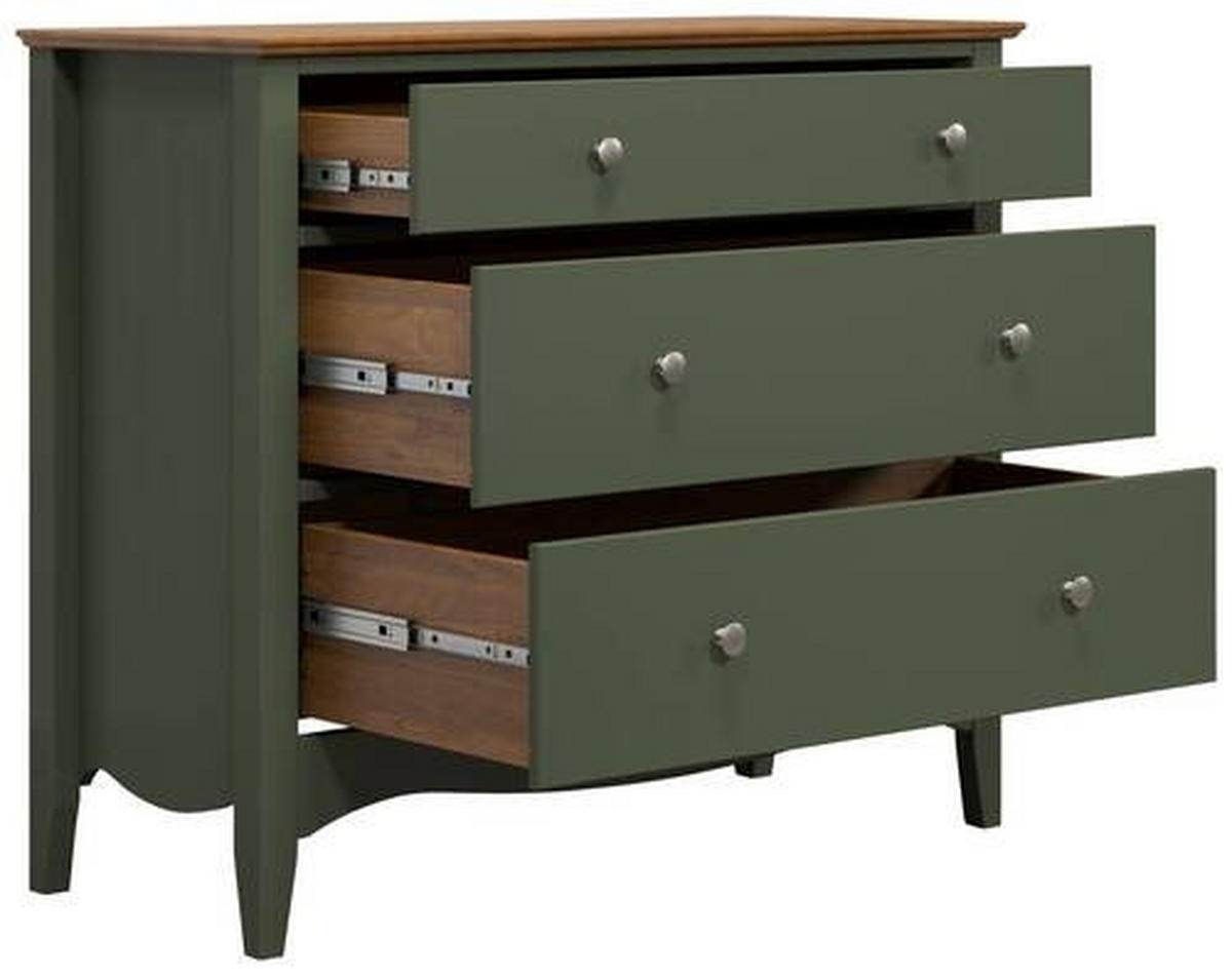 KOMMODE  in 100/86/42 cm  - Dunkelgrün/Dunkelbraun, LIFESTYLE, Holz/Holzwerkstoff (100/86/42cm)
