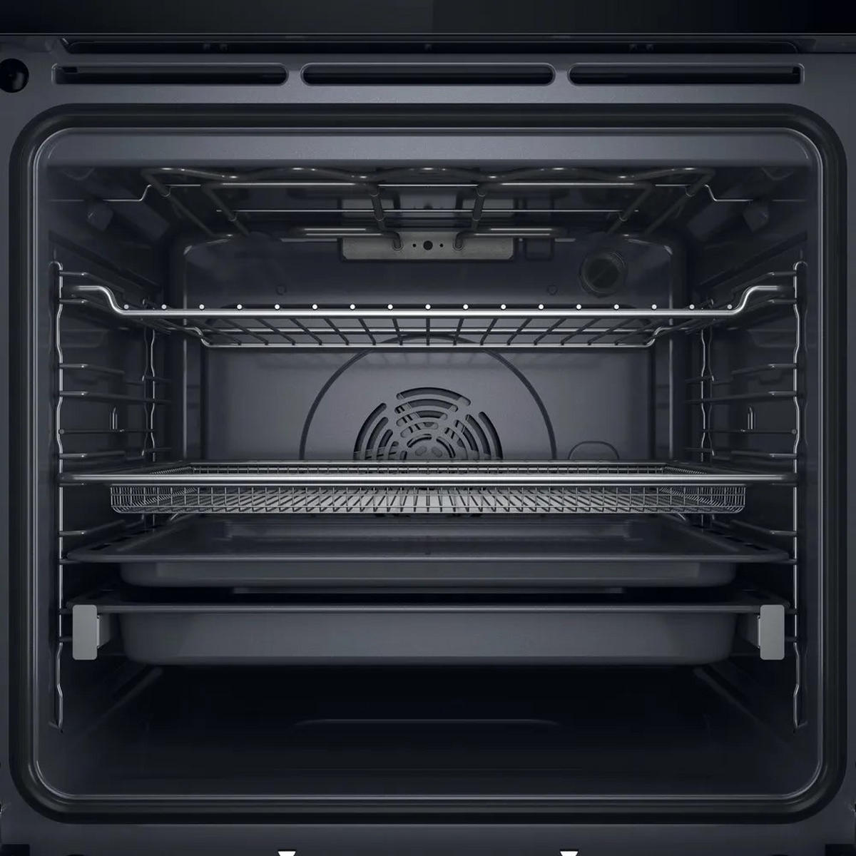 EINBAUBACKOFEN BBI78HT1SK  - Schwarz, Basics, Glas/Metall (59,5/59,5/54,9cm) - Bauknecht