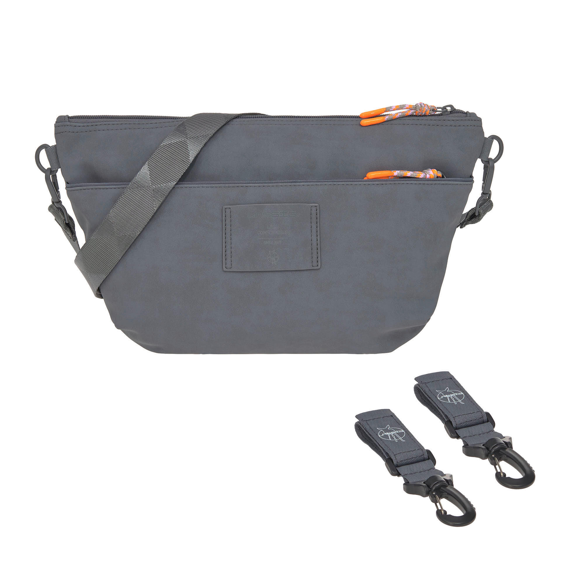 SCHULTERTASCHE  - Anthrazit, Basics, Textil (36/13/19cm) - Lässig