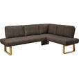 ECKBANK 240/174 cm  in Braun, Eichefarben  - Eichefarben/Braun, Design, Holz/Textil (240/174cm) - Dieter Knoll