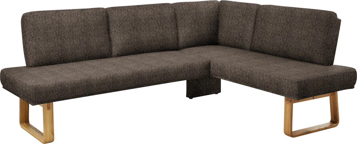 ECKBANK 240/174 cm  in Braun, Eichefarben  - Eichefarben/Braun, Design, Holz/Textil (240/174cm) - Dieter Knoll
