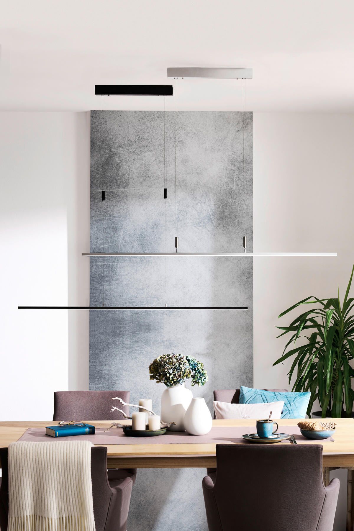 LED-HÄNGELEUCHTE 120/4/150 cm  - Design, Metall (120/4/150cm) - BOPP