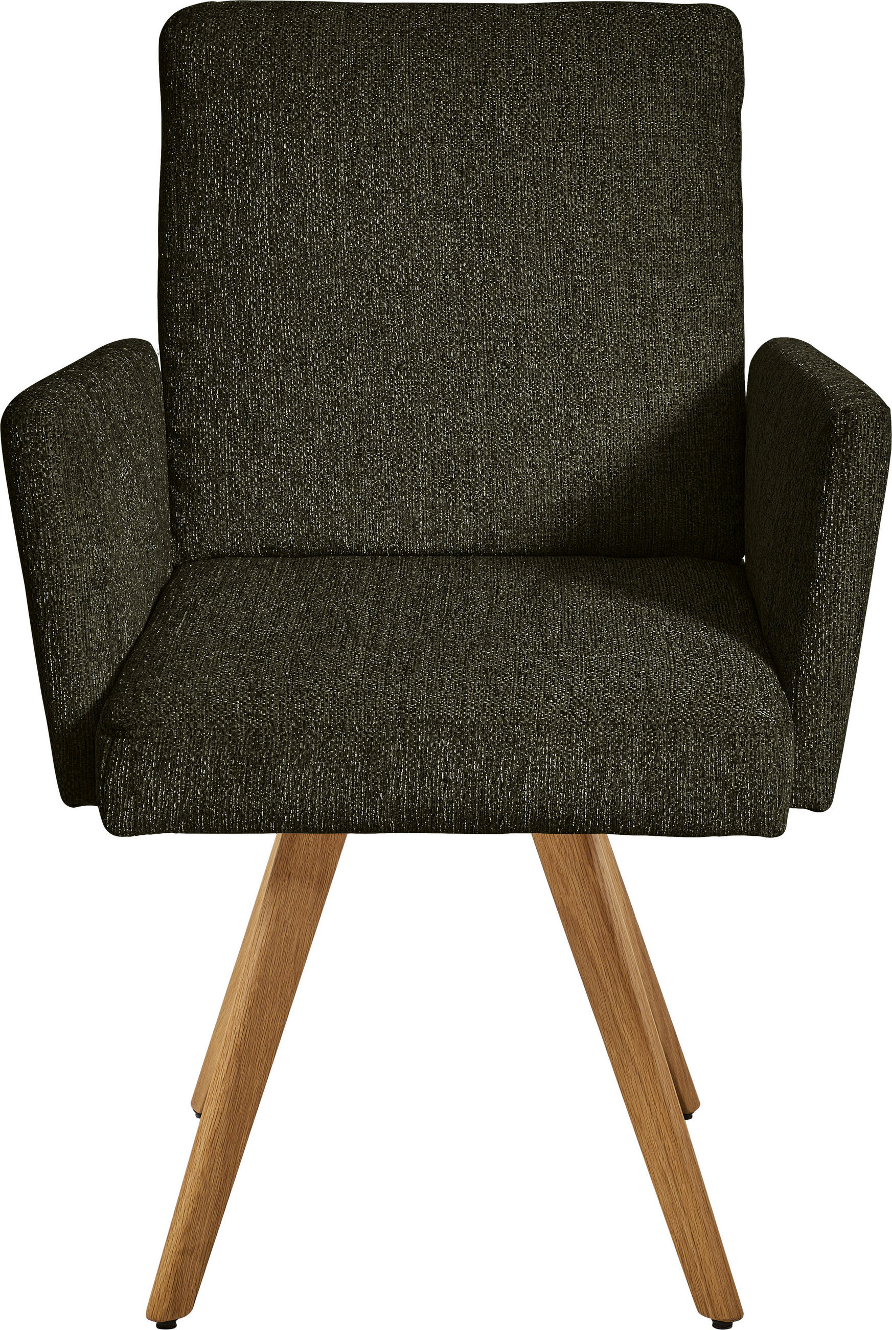 ARMLEHNSTUHL  in Flachgewebe  - Eichefarben/Grün, Design, Holz/Textil (56/92/60cm) - Dieter Knoll