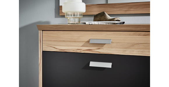 SCHUHSCHRANK 123/95/32 cm - Silberfarben/Buchefarben, Design, Holz/Holzwerkstoff (123/95/32cm) - Dieter Knoll