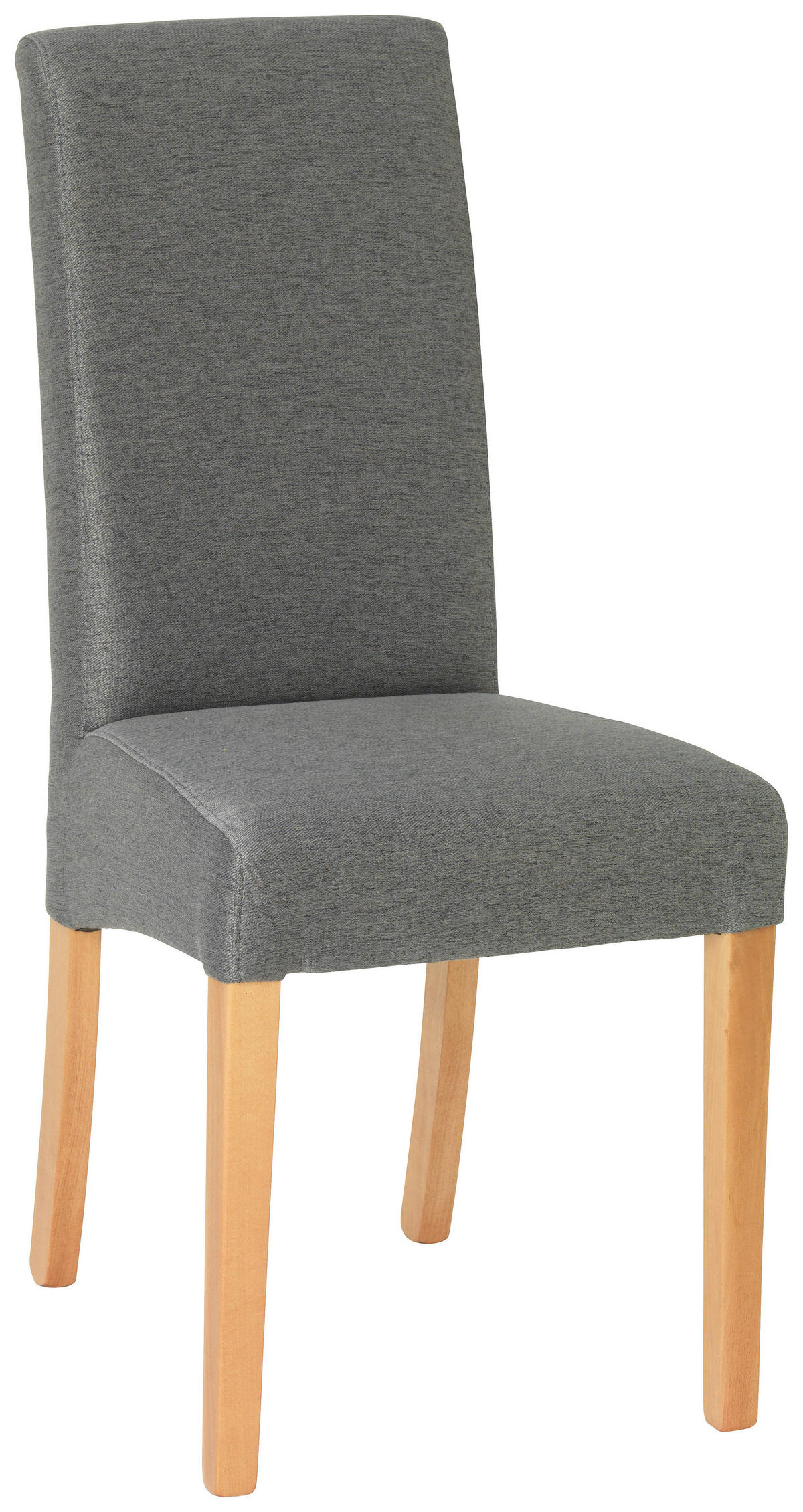 STUHL  in Webstoff  - Buchefarben/Graphitfarben, KONVENTIONELL, Holz (42/95/57cm) - Carryhome