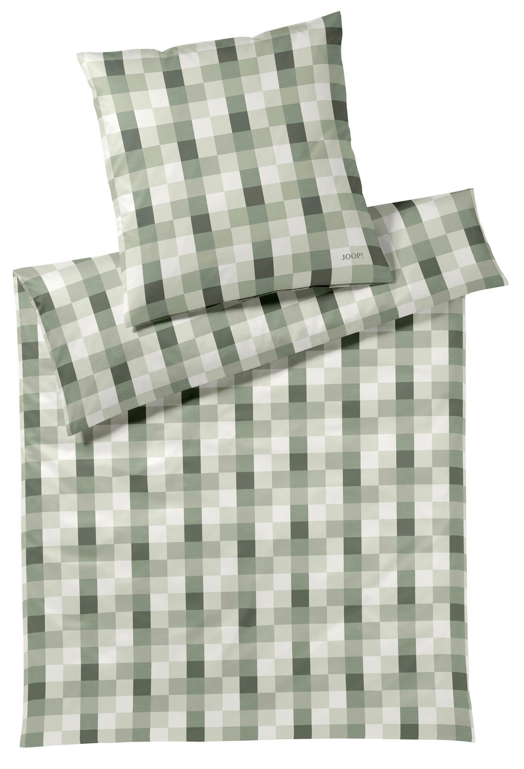 BETTWÄSCHE Makosatin 135/200 cm  - Grün, Design, Textil (135/200cm) - Joop!