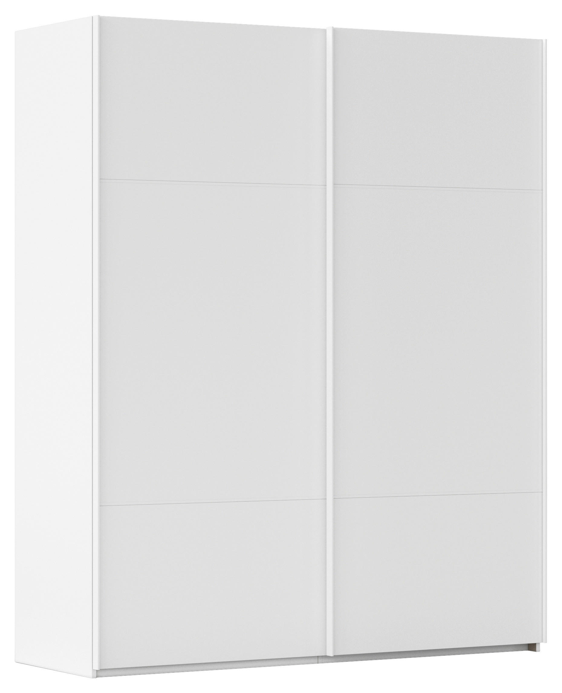 SCHWEBETÜRENSCHRANK  in Weiß  - Weiß, KONVENTIONELL, Holzwerkstoff/Metall (181/223/68cm) - Novel