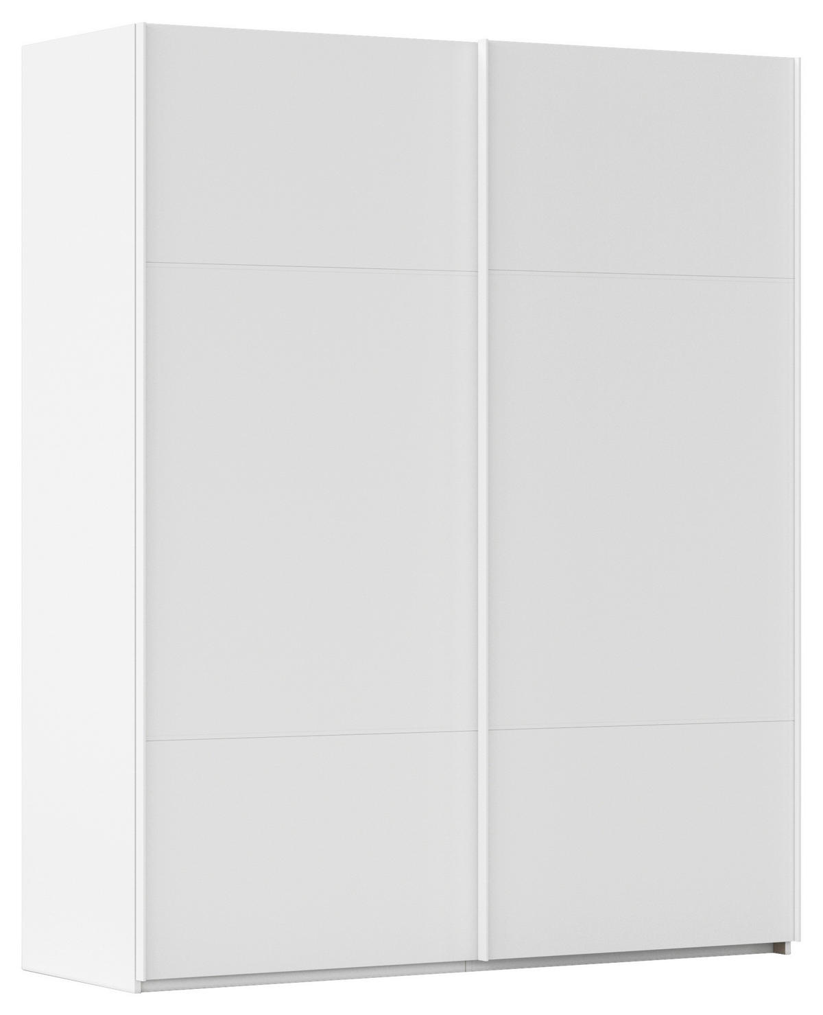 SCHWEBETÜRENSCHRANK  in Weiß  - Weiß, KONVENTIONELL, Holzwerkstoff/Metall (181/223/68cm) - Novel