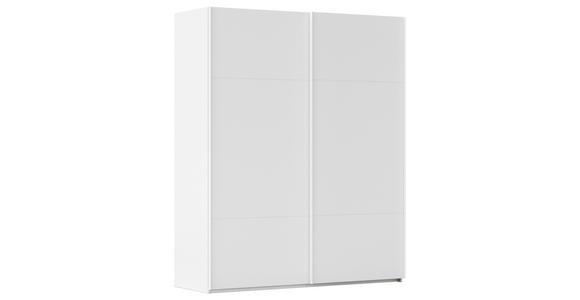 SCHWEBETÜRENSCHRANK  in Weiß  - Weiß, KONVENTIONELL, Holzwerkstoff/Metall (181/223/68cm) - Novel
