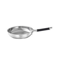 BRATPFANNE Silence Pro 28 cm  - Edelstahlfarben/Schwarz, Basics, Metall (28cm) - Rösle