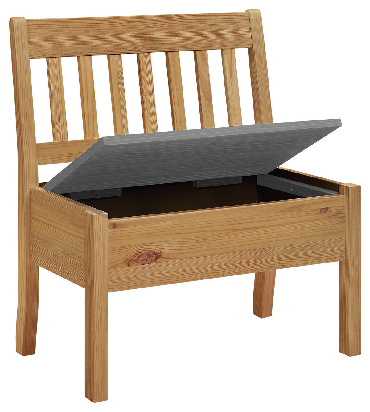 SITZBANK 83/93/58 cm Laugenfarbig, Weiß Kiefer massiv  - Laugenfarbig/Weiß, ROMANTIK / LANDHAUS, Holz (83/93/58cm) - Boxxx
