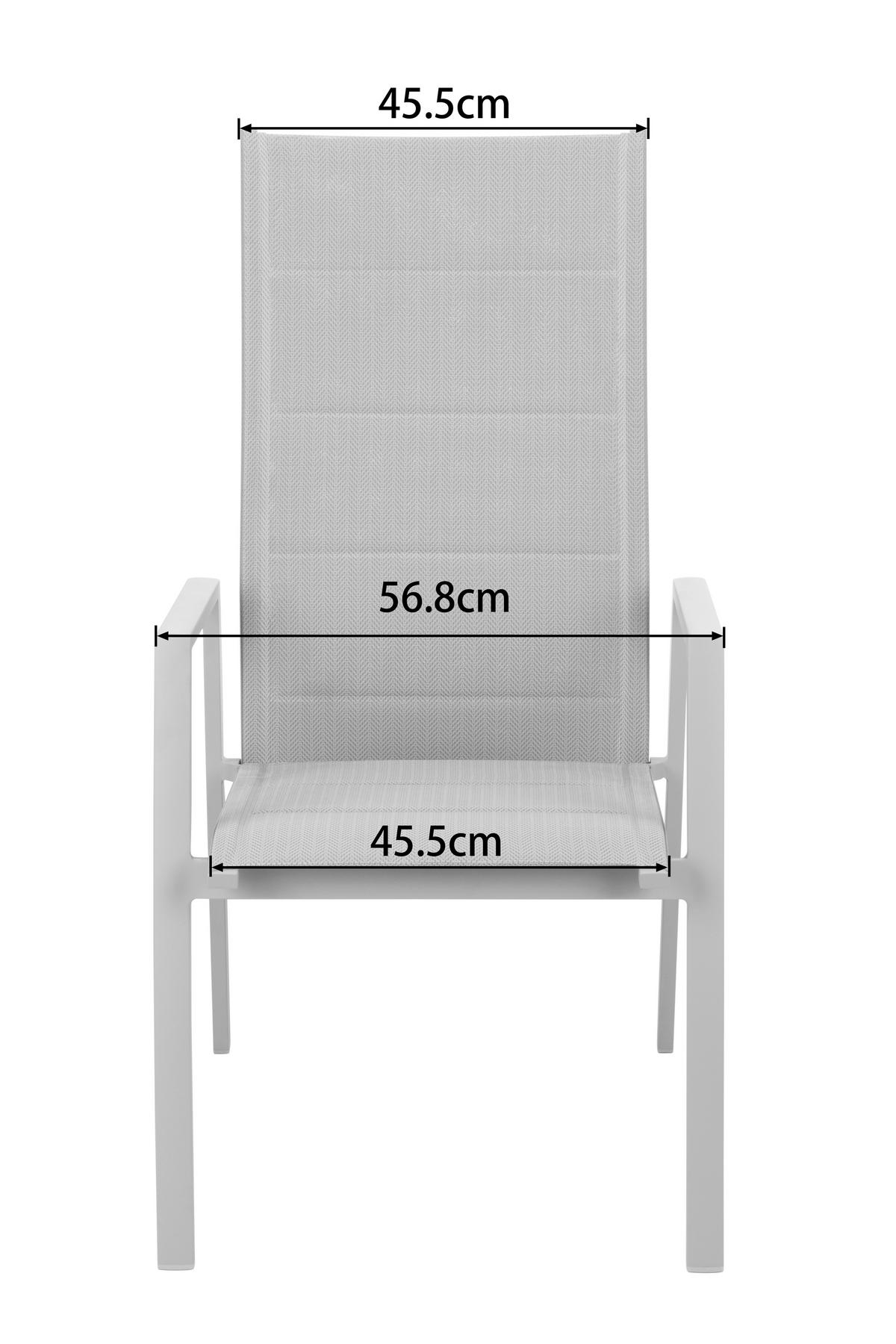 GARTENSESSEL Metall, Textil Anthrazit, Dunkelgrau  - Dunkelgrau/Anthrazit, Konventionell, Textil/Metall (56/110/65cm) - Amatio