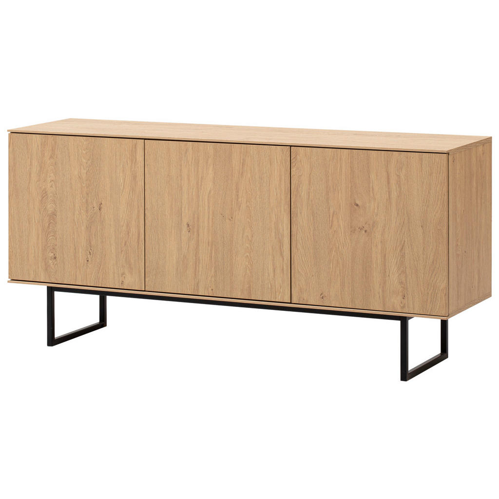 Thumbnail - Modante Lowboard, Eiche, Holzwerkstoff, 3 Fächer, 150x70x40 cm, Typenauswahl, Beimöbel erhältlich, stehend, Wohnzimmer, ...