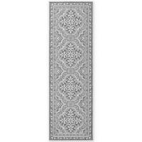 LÄUFER 80/250 cm Duet  - Weiß/Grau, Design, Kunststoff (80/250cm)