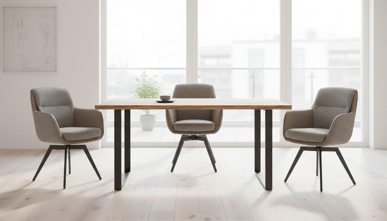 ARMLEHNSTUHL  in Eisen Chenille, Jacquard  - Schwarz/Grau, MODERN, Textil/Metall (62/92/68cm) - Livetastic