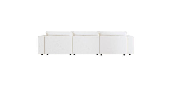 ECKSOFA Creme Webstoff Zierkissen, Rückenkissen, Rücken echt  - Creme/Schwarz, MODERN, Kunststoff/Textil (153/350cm) - Xora