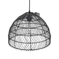 VISEČA SVETILKA  Kolony 35/35/24 cm           E27 - črna, Natur, les (35/35/24cm)