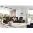 ECKSOFA in Struktur Taupe  313/233 cm  - Taupe/Schwarz, Design, Kunststoff/Textil (313/233cm) - Emilio Belluti