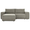 ECKSOFA LOOKS II Braun Webstoff  - Schwarz/Braun, Design, Kunststoff/Textil (160/242cm) - LOOKS by W.Joop