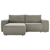 ECKSOFA LOOKS II Braun Webstoff  - Schwarz/Braun, Design, Kunststoff/Textil (160/242cm) - LOOKS by W.Joop