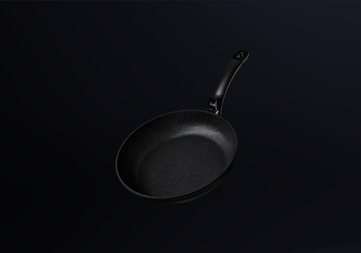 BRATPFANNE 20 cm  - Schwarz, Basics, Metall (20cm) - Fissler