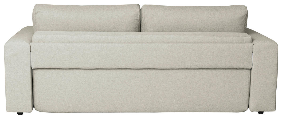 SCHLAFSOFA in Struktur Beige  - Chromfarben/Beige, Design, Kunststoff/Textil (238/77/108cm) - P & B