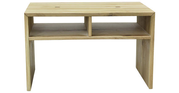 BEISTELLTISCH 25/65/40 cm Eiche vollmassiv Eichefarben - Eichefarben, Natur, Holz (25/65/40cm) - Linea Natura