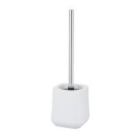 WC-BÜRSTENGARNITUR - Chromfarben/Weiß, KONVENTIONELL, Keramik/Kunststoff (11/38,5/11cm) - Schöner Wohnen