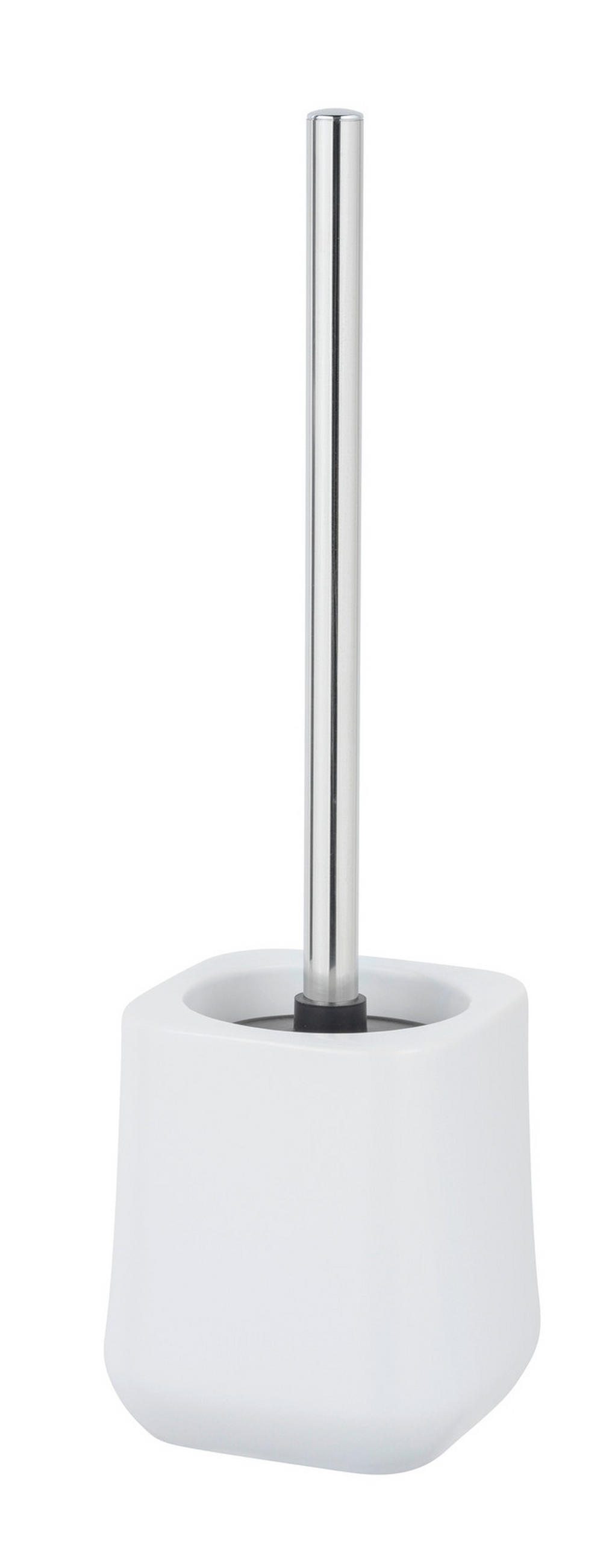 WC-BÜRSTENGARNITUR - Chromfarben/Weiß, KONVENTIONELL, Keramik/Kunststoff (11/38,5/11cm) - Schöner Wohnen