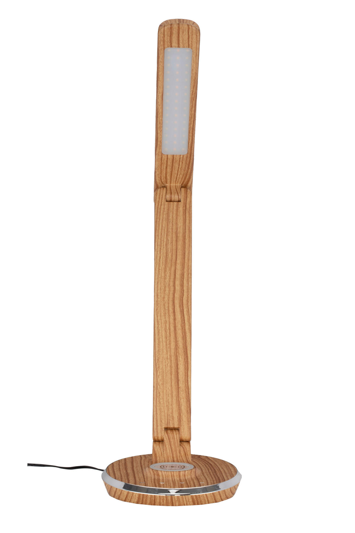LAMPA NA PÍSACÍ STÔL, dotykový stmievač, 28/16/48,8 cm - farba duba, Konventionell, plast (28/16/48,8cm) - Novel