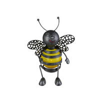 SOLARLEUCHTE 21,5/17,5/25 cm   - Gelb/Schwarz, Basics, Kunststoff/Metall (21,5/17,5/25cm) - Globo
