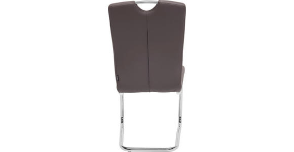 SCHWINGSTUHL in Metall, Textil Braun, Chromfarben - Chromfarben/Braun, Design, Textil/Metall (58,5/99,5/46cm) - Hom`in