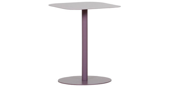 BEISTELLTISCH 40/40/50 cm Lila organisch  - Lila, Design, Metall (40/40/50cm) - Landscape