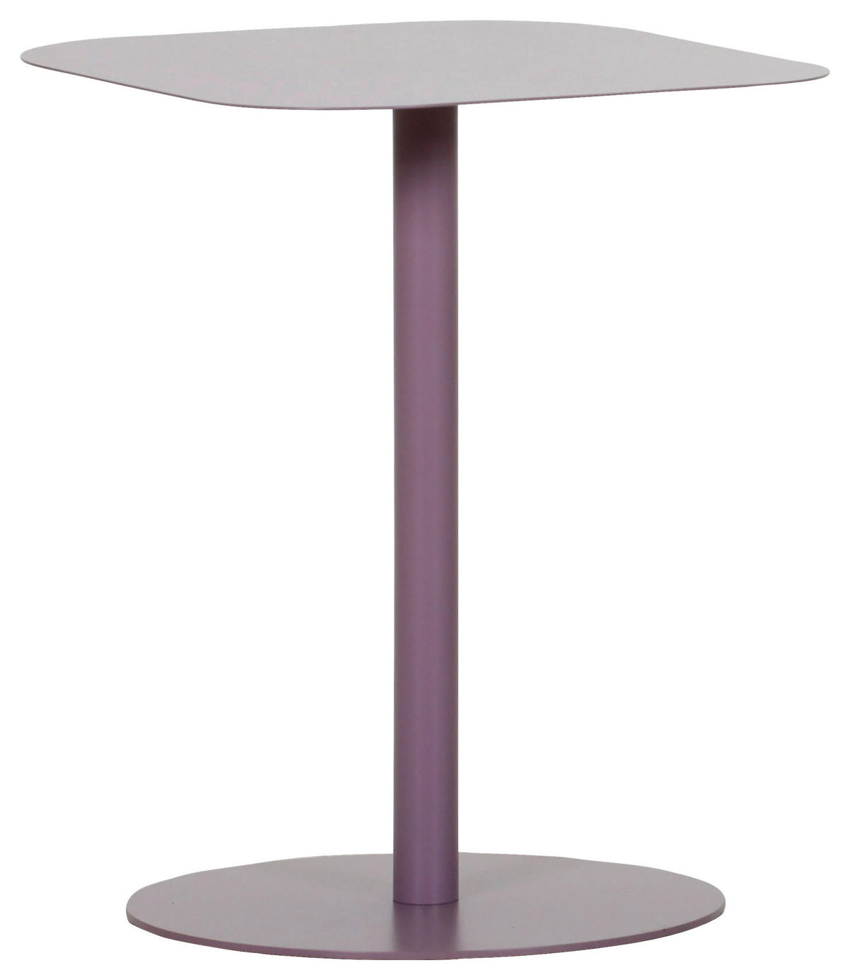 BEISTELLTISCH 40/40/50 cm Lila organisch  - Lila, Design, Metall (40/40/50cm) - Landscape