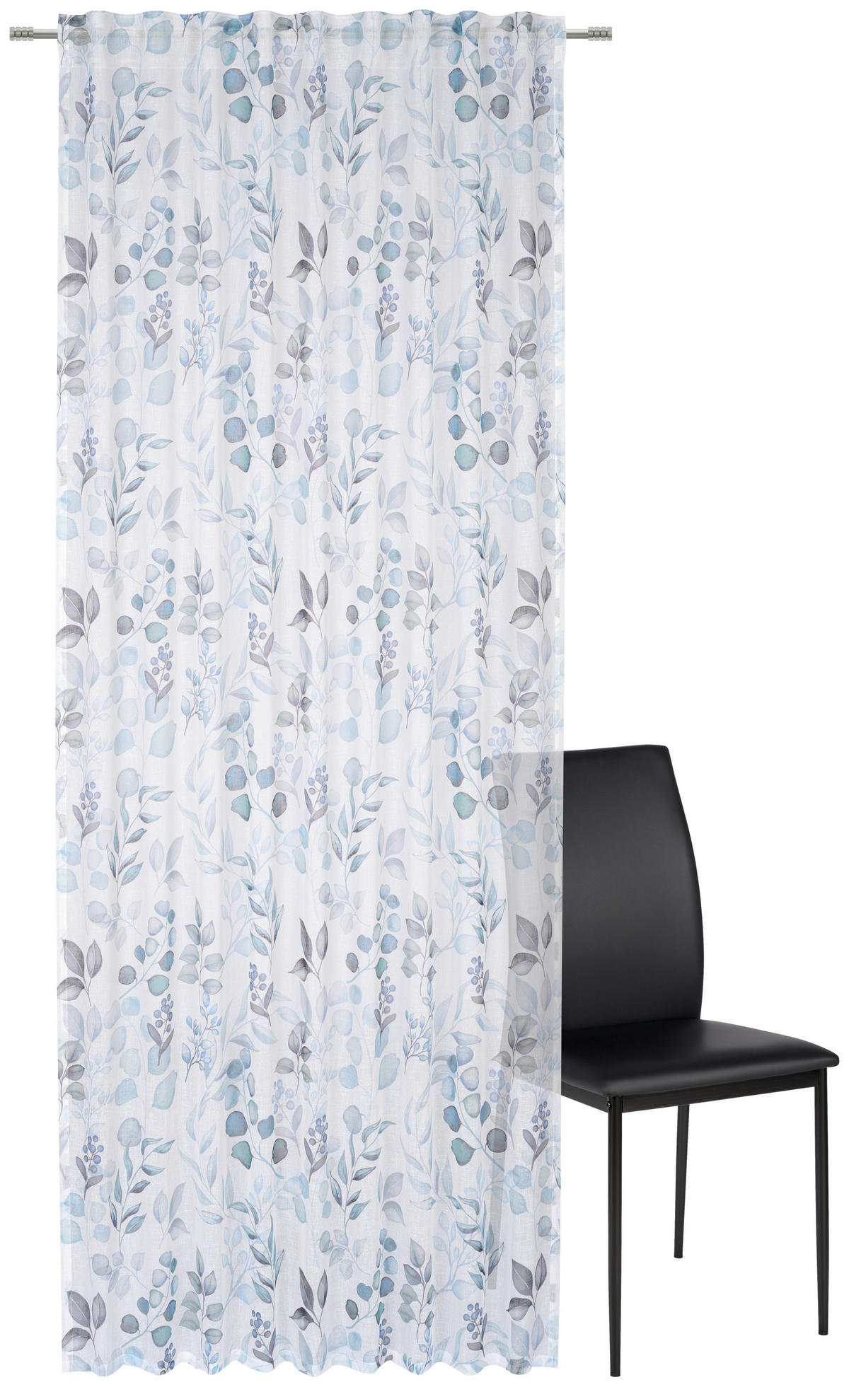 HOTOVÝ ZÁVĚS, poloprůhledné, 140/245 cm - tyrkysová, Konvenční, textil (140/245cm) - Esposa