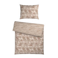 WENDEBETTWÄSCHE 2-teilig Satin 140/200 cm  - Beige, KONVENTIONELL, Textil (140/200cm) - Novel