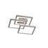 LED-DECKENLEUCHTE - Chromfarben/Nickelfarben, Design, Metall (57,5/17/57,5cm) LED-DECKENLEUCHTE - Chromfarben/Nickelfarben, Design, Metall (57,5/17/57,5cm)