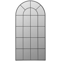 OGLEDALO ZIDNO  100/200/2,5 cm     - crna, Lifestyle, staklo/drvni materijal (100/200/2,5cm) - Landscape