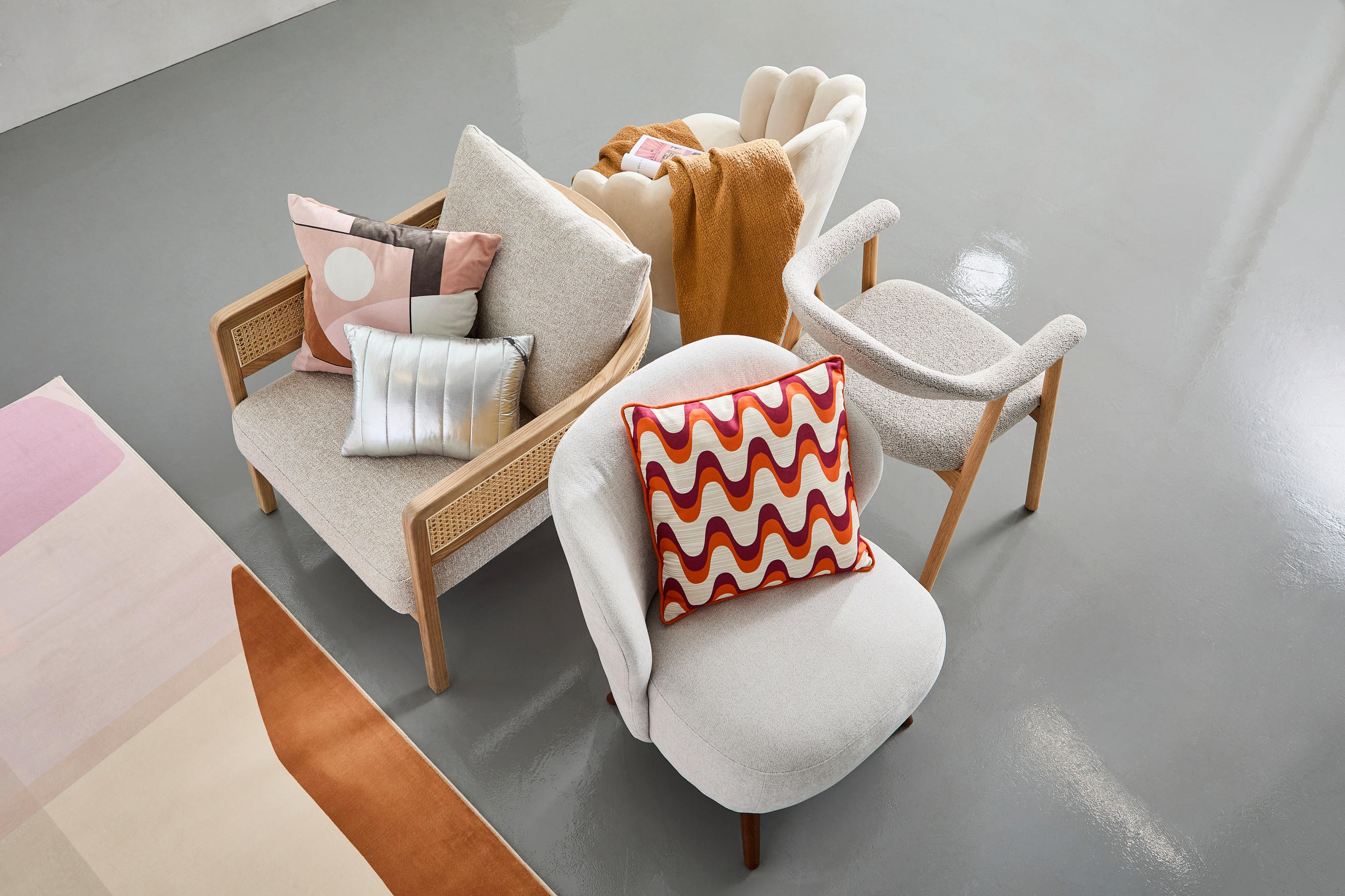 ZIERKISSEN  - Multicolor, Basics, Textil (45/45/10cm) - Boltze Home