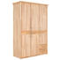 DREHTÜRENSCHRANK in vollmassiv Erle Erlefarben - Chromfarben/Erlefarben, Natur, Holz/Metall (141/215/65cm) - Linea Natura DREHTÜRENSCHRANK in vollmassiv Erle Erlefarben - Chromfarben/Erlefarben, Natur, Holz/Metall (141/215/65cm) - Linea Natura