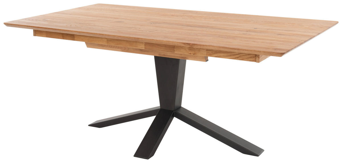 ESSTISCH Eichefarben rechteckig  ausziehbar, in verschiedenen Größen erhältlich  - Eichefarben/Anthrazit, Design, Holz/Metall (160-245/90/77cm) - Bert Plantagie