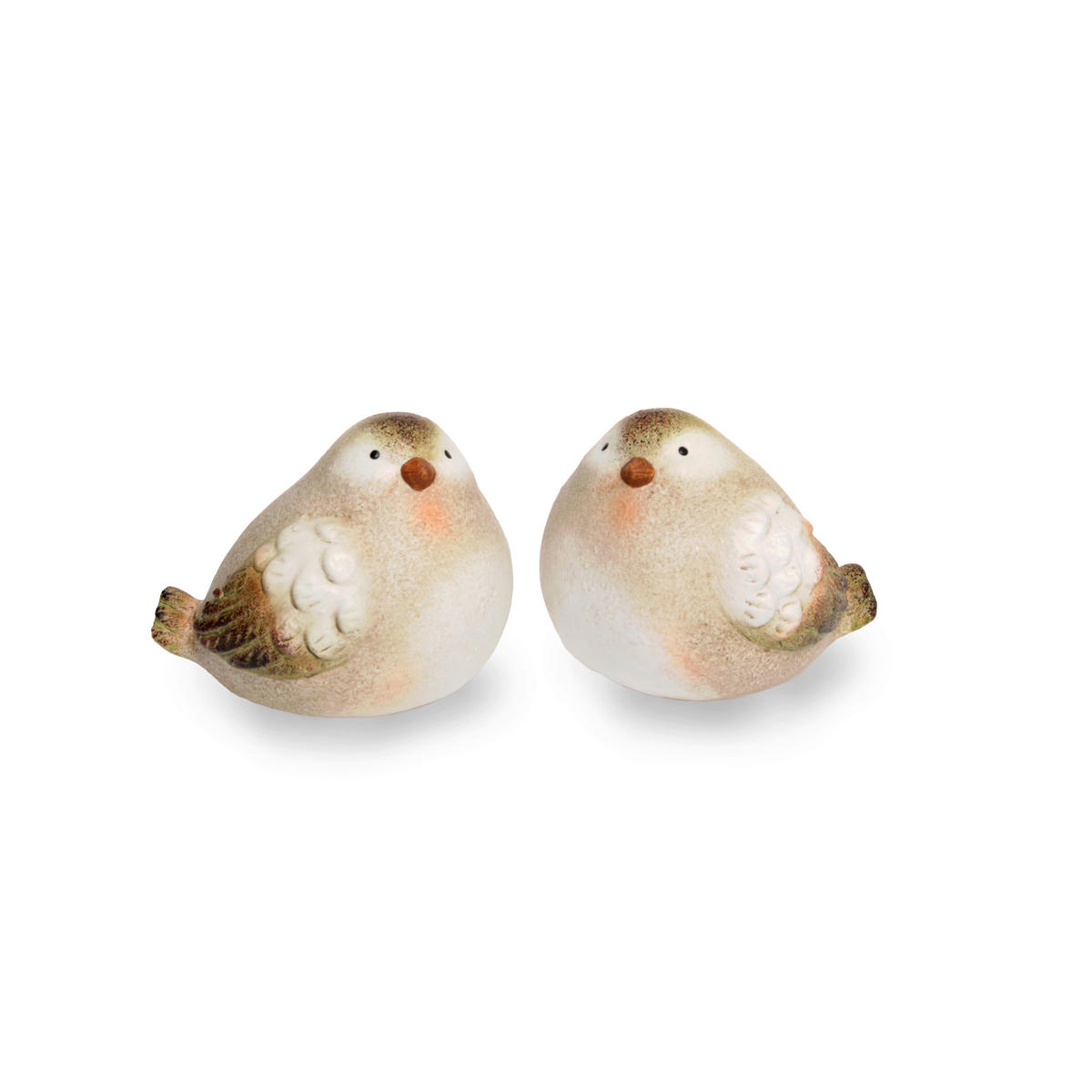 DEKOVOGEL - Beige/Grau, LIFESTYLE, Keramik (11,5/10,5/9,5cm)