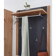 GARDEROBE 5-teilig  in 260/199/38 cm  - Graphitfarben/Eiche Artisan, Design, Holzwerkstoff/Textil (260/199/38cm) - Xora