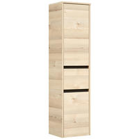 SREDNJI ORMAR   - siva/boja pinije, Osnovno, staklo/pločasti materijal (35/145,6/33cm) - Xora