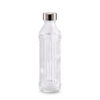 TRINKFLASCHE 0,5 l  - Transparent, Design, Glas (7/7/24cm)