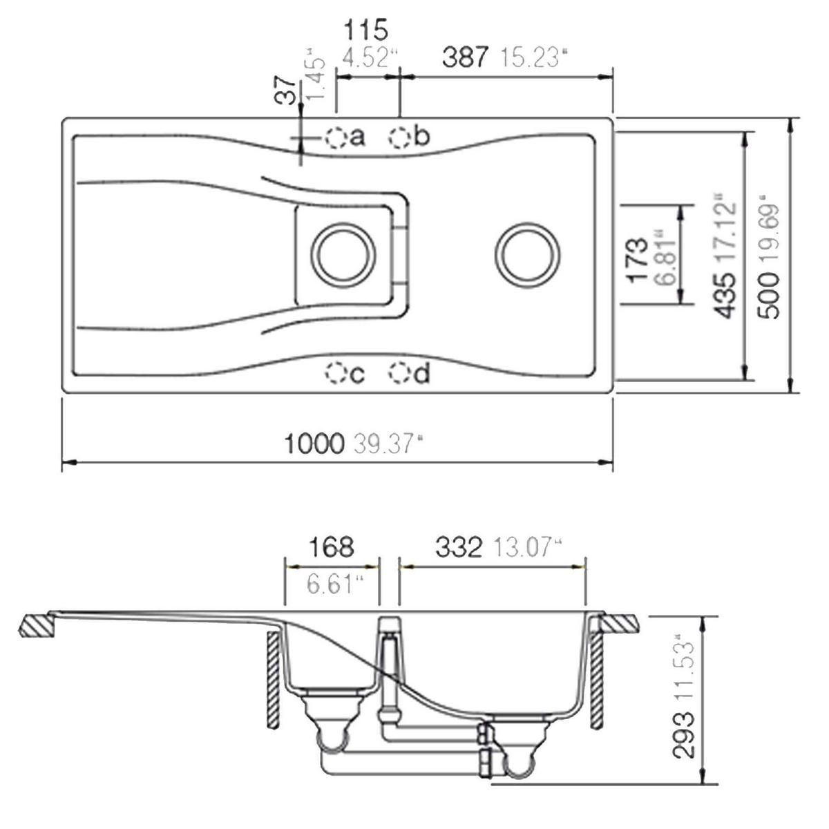 SUDOPER SCHOCK   100/50/18 cm         - bijela, Design, kamen (100/50/18cm)
