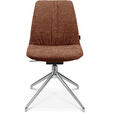STUHL  in Aluminium Bouclé Metall, Textil  - Alufarben/Kupferfarben, Design, Textil/Metall (46/81,5-84,5/55cm) - Johann Jakob