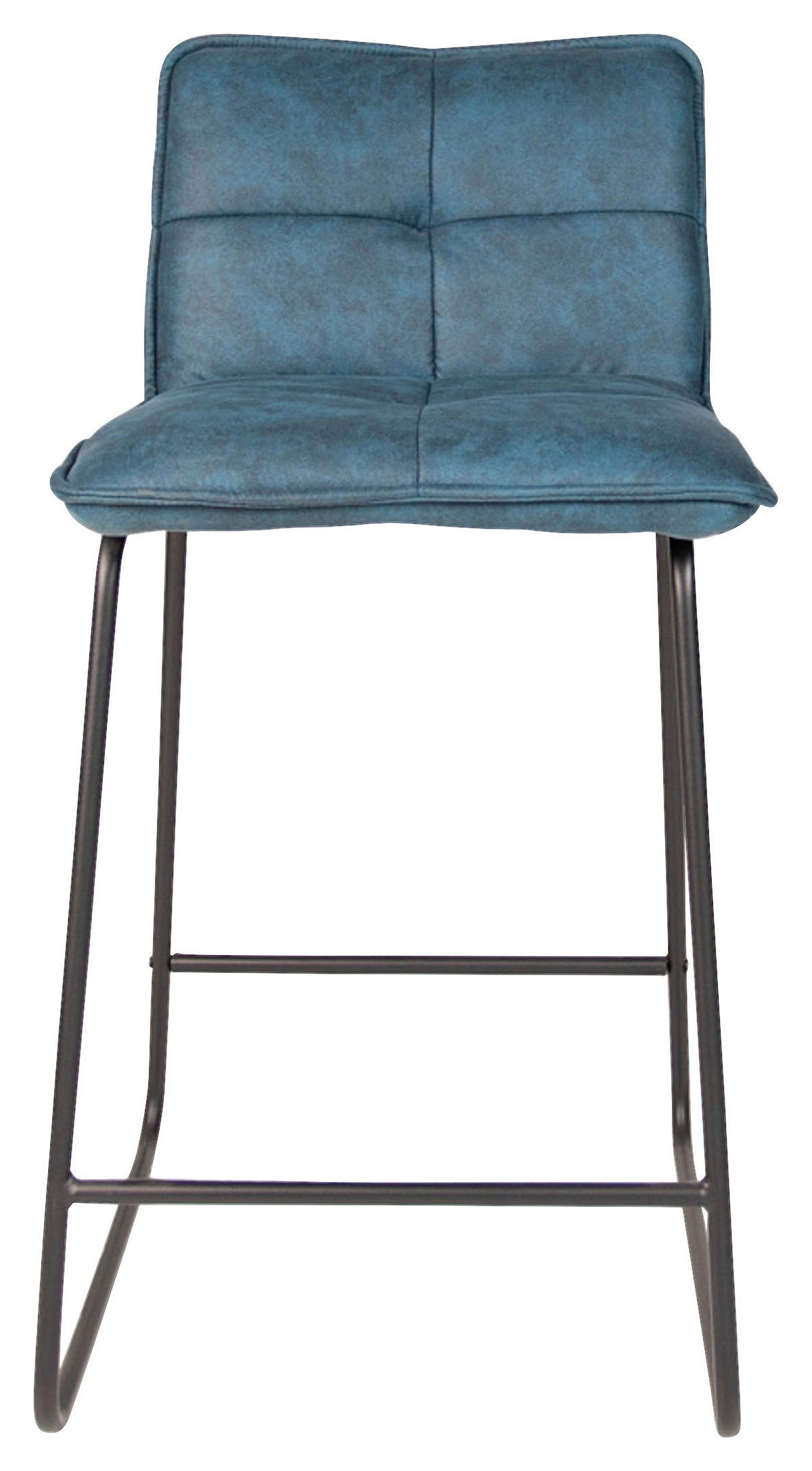 SADA BAROVÝCH STOLIČIEK 2 kus - čierna/tyrkysová, Konventionell, kov/textil (44/87/50cm) - MID.YOU